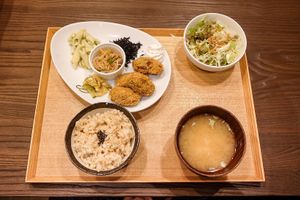 Daily lunch set at Evah Dining Macrobiotic - Hakata Riverain Mall in Fukuoka