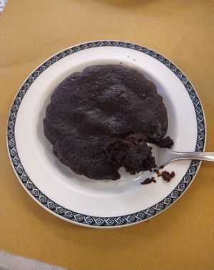 Vegan chocolate dessert. So goooood! at Le Golose Imperfezioni in Como