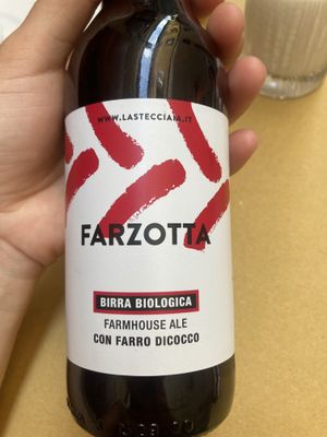 Beer made from the same grain as the pizza  at Le Golose Imperfezioni in Como