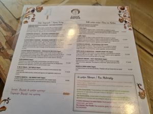 Menu part 1 at Le Golose Imperfezioni in Como