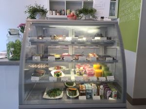 case of goods, mostly vegan at Raw n More  in Helsinki