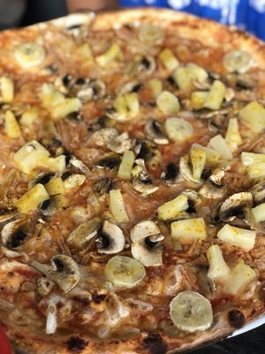 Havana with extra mushroom and some curry  at Helan & Halvan in Linkoping