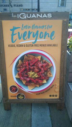 Separate menu at Las Iguanas - Quayside in Newcastle Upon Tyne