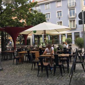 outside seating at VIDA in Ravensburg
