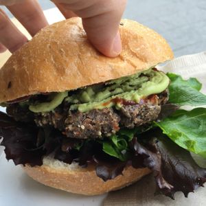 vegan burger at VIDA in Ravensburg