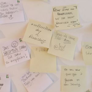 messages wall at VIDA in Ravensburg