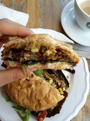 vegan burger at VIDA in Ravensburg