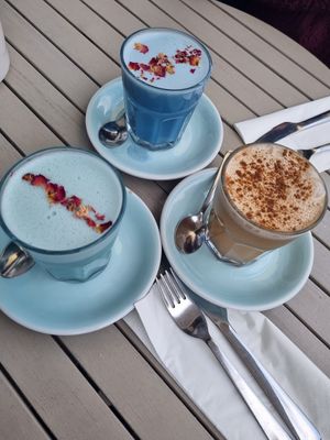 Special lattes at Earthlings in Bolton