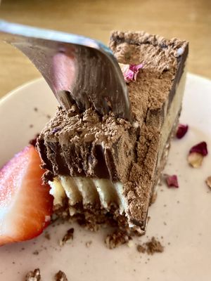 Omg 😳 amazingly delicious raw caramel shortbread!   at Earthlings in Bolton