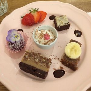 'Mini Dessert Sampler Plate'. at Earthlings in Bolton
