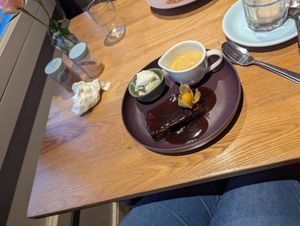 Sticky toffee pudding at Earthlings in Bolton