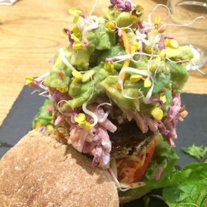 Specials Menu - 'Earthlings Burger' (close up) at Earthlings in Bolton