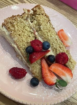 Victoria sponge   at Earthlings in Bolton