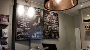 menu at Hafnia Bar in Copenhagen