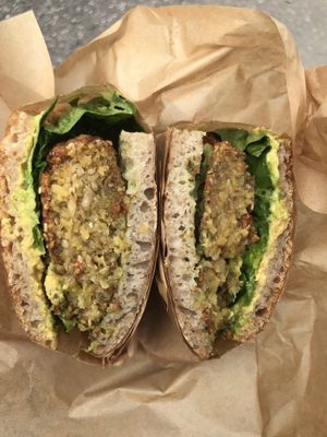 Best falafel sandwich in the world!!  at Hafnia Bar in Copenhagen