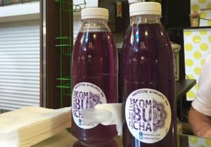 ukranian combucha! at Ra.man in Kyiv