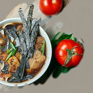 Kimchi ramen at Ra.man in Kyiv