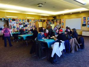 potluck at the Bozeman Library meeting room at Plant Powered 406 in Bozeman