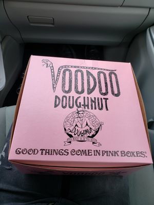 Love the box at Voodoo Doughnut - E Colfax in Denver