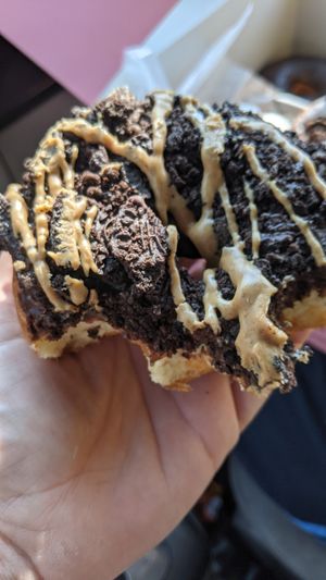 Forgot the picture before the first couple of bites.  at Voodoo Doughnut - E Colfax in Denver