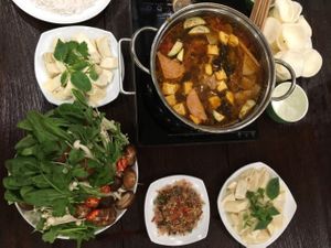 healthy food 100% made from vegetarian. at Sala Quan in Hanoi