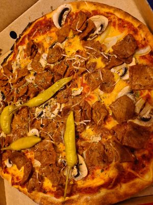Vegane Pizza Kebab at Pizza Master in Gothenburg