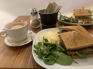 Vegan sandwich  at Good Eats Prague in Prague