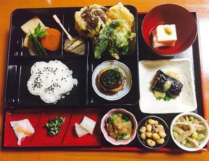 Shojin Ryori Bento Set at Arashiyama-kan in Kyoto