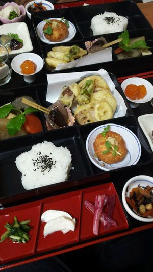 menue at Arashiyama-kan in Kyoto