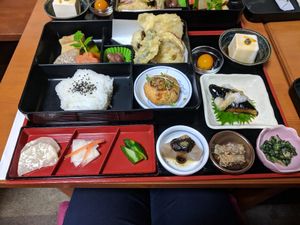 Bento Box at Arashiyama-kan in Kyoto