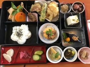 Bento at Arashiyama-kan in Kyoto