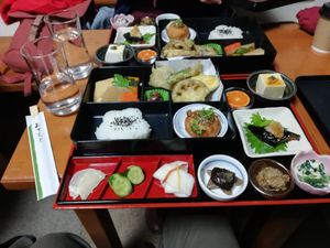 Two bento boxes ❤️❤️ at Arashiyama-kan in Kyoto