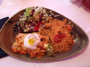 Vegan enchilada :) at La Fiesta in Linz