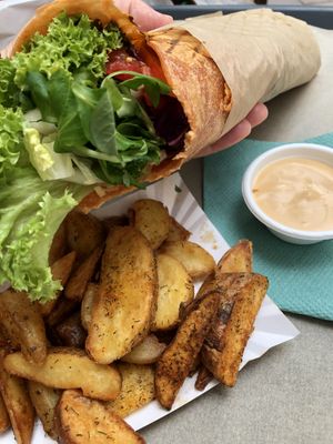   at Farma Burgerownia Roslinna in Krakow