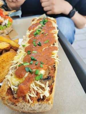 Zapiekanka at Farma Burgerownia Roslinna in Krakow