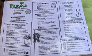 Menu 1  at Farma Burgerownia Roslinna in Krakow