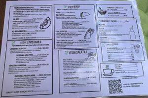 Menu 2  at Farma Burgerownia Roslinna in Krakow