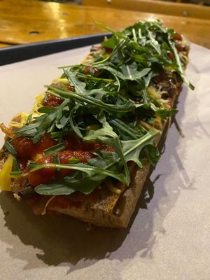 Classic Zapiekanka at Farma Burgerownia Roslinna in Krakow