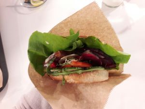 Vegan gyros burger is my fav. Super tasty, really nice, big portion  at Farma Burgerownia Roslinna in Krakow