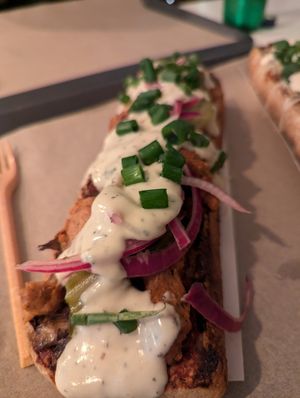 Vega Gyro Zapiekanka at Farma Burgerownia Roslinna in Krakow