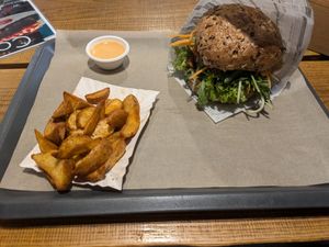 Vegger burger at Farma Burgerownia Roslinna in Krakow