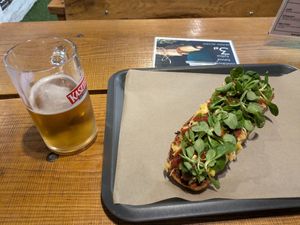 Zapiekanka at Farma Burgerownia Roslinna in Krakow