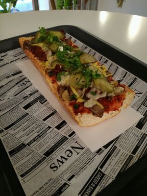 vegan gyros  at Farma Burgerownia Roslinna in Krakow