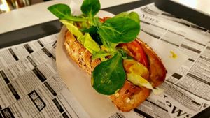 Soj-Dog at Farma Burgerownia Roslinna in Krakow