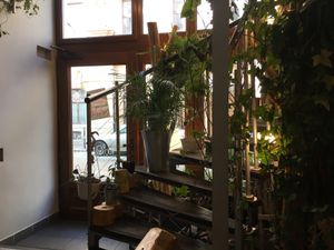 Inside deco at Farma Burgerownia Roslinna in Krakow