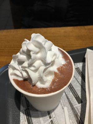 chocolate at Farma Burgerownia Roslinna in Krakow