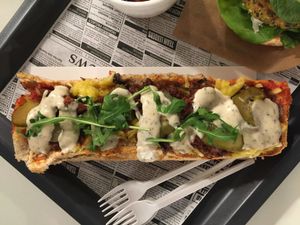 zapikanka at Farma Burgerownia Roslinna in Krakow