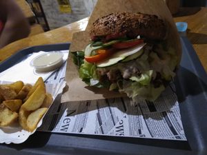 Fantastic burguer!!! at Farma Burgerownia Roslinna in Krakow