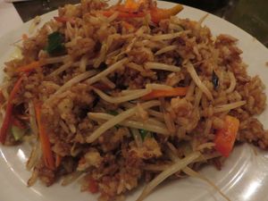 No. 60 Fried rice with Chinese vegetables (without egg) (vegan) at Asia Wok in Saarbrucken