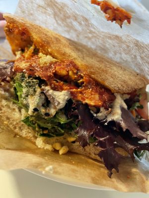 “Freestyle” pita  at Falafel Factory in Copenhagen